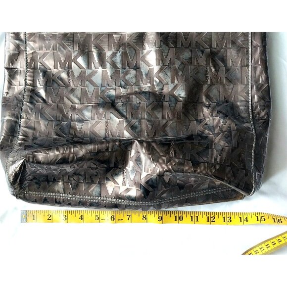 Michael Kors Metallic Mirror Leather Straps Tote Bag - Picture 2 of 8